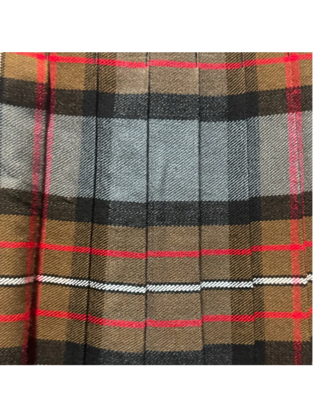 Scottish Kilt Men's 32 Brown Grey Plaid Tartan